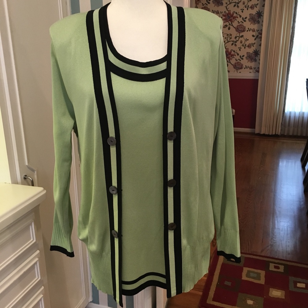 Women's Misook Cardigan Set